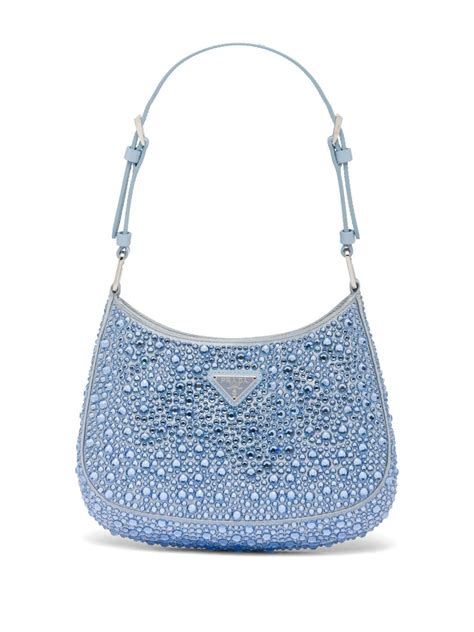 prada crystal bag cleo|brushed leather shoulder bag prada.